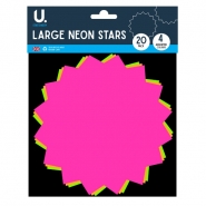 Neon Stars, Large 20pk