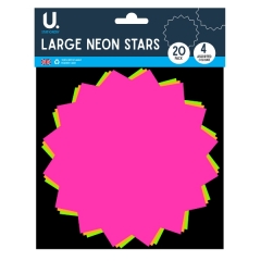 Neon Stars, Large 20pk Neon Stars, Large 20pk