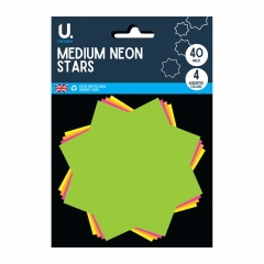 Neon Stars, Medium 40pk Neon Stars, Medium 40pk