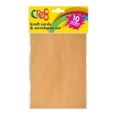 Kraft Card & Envelopes Set, 10pk Kraft Card & Envelopes Set, 10pk