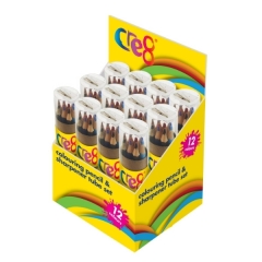 Colouring Pencil and Sharpener Tube Set, 12pk in CDU Colouring Pencil and Sharpener Tube Set, 12pk in CDU