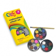 Watercolour Wheel Set, 18 Colours