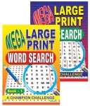 Mega Large Print Word Search Book 1 & 2