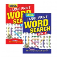 Mega Large Print Word Search Book 1 & 2