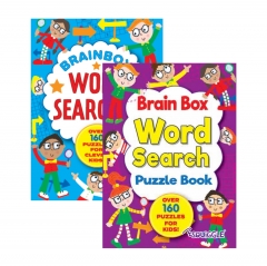 A6 Brain Box Word Search Book, 2 Asst A6 Brain Box Word Search Book, 2 Asst