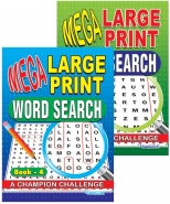 Mega Large Print Word Search Book 3 & 4