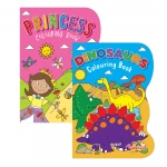 Colouring Book 1 & 2 Dinosaurs & Princesses Colouring Book 1 & 2 Dinosaurs & Princesses