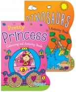 Colouring Book 1 & 2 Dinosaurs & Princesses