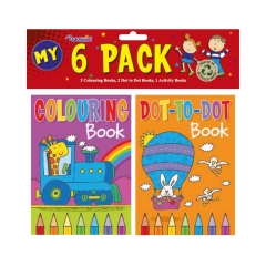 Mini Colouring & Activity Books, 6pk Mini Colouring & Activity Books, 6pk