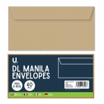 DL Manila Envelopes, 40pk DL Manila Envelopes, 40pk