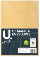 C5 Manila Envelopes, 25pk