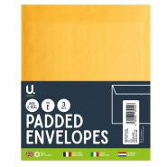 Padded Envelopes Size E 220x265mm, 2pk