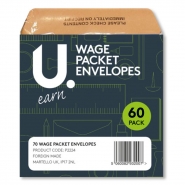 Wage Packet Envelopes, 60pk