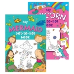 Mermaid & Unicorn Dot-to-Dot Colouring Book Mermaid & Unicorn Dot-to-Dot Colouring Book