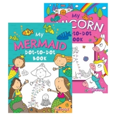 Mermaid & Unicorn Dot-to-Dot Colouring Book Mermaid & Unicorn Dot-to-Dot Colouring Book