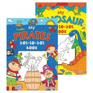 Dinosaur & Pirates Dot-to-Dot Colouring Book