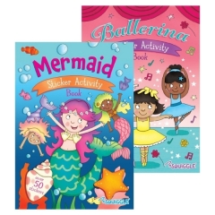 My Fun Sticker Activity Book Mermaid & Ballerina