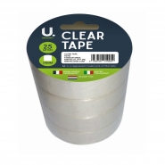 Clear Tape, 24mm x 25m, 4pk Clear Tape, 24mm x 25m, 4pk