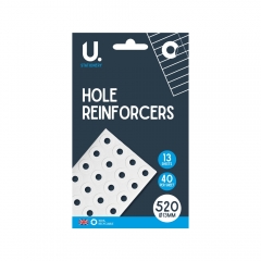Hole Reinforcers, 520pk Hole Reinforcers, 520pk