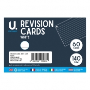 Revision Cards, White, 60pk