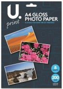 A4 Photo Paper, Gloss finish 8 sheets