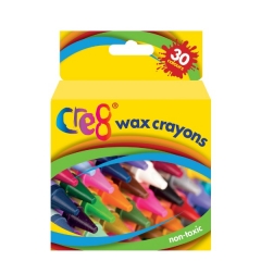 Wax Crayons, 30 Colours