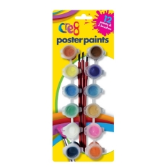 Poster Paints, 12 Colours Poster Paints, 12 Colours