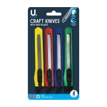 Craft Knives with Snap Blades, 4pk Craft Knives with Snap Blades, 4pk