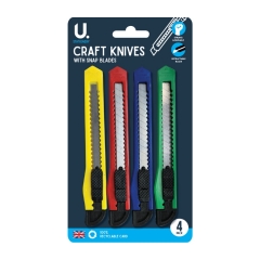 Craft Knives with Snap Blades, 4pk Craft Knives with Snap Blades, 4pk