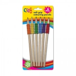 Soft Grip Colouring Pencils, 6 Colours Soft Grip Colouring Pencils, 6 Colours