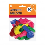 Assorted Colourful Balloons, 20pk Assorted Colourful Balloons, 20pk