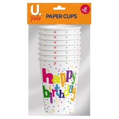 Happy Birthday Cups, 6pk