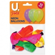 Neon Balloons, 10pk