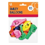 Smiley Balloons, 10pk Smiley Balloons, 10pk