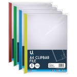 A4 Clipbar File, 4pk A4 Clipbar File, 4pk