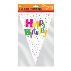 Happy Birthday Tri Cut Bunting Happy Birthday Tri Cut Bunting
