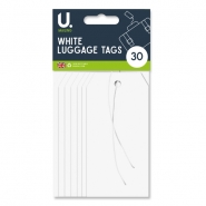 Luggage Tags, 30pk White Luggage Tags, 30pk White