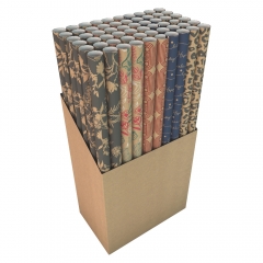 Kraft Patterned Giftwrap, 2m x 70cm Kraft Patterned Giftwrap, 2m x 70cm