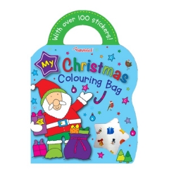 Christmas Colouring & Sticker Bag Book