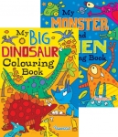 Alien, Monster & Dinosaur Colouring Books