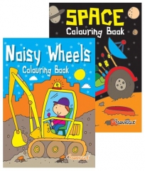 Space & Noisy Wheels Colouring Book Space & Noisy Wheels Colouring Book