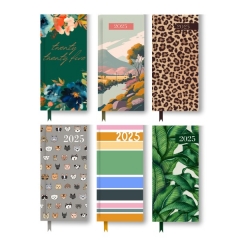 Slim Graphic Patterned Diary, 6 Asst in CDU