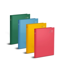 A6 Page a Day Colour Block Diary (Half Page Weekends) CDU