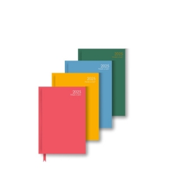 A6 Page a Day Colour Block Diary (Half Page Weekends)