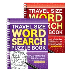 Travel Size Word Search 1 & 2, Spiral Bound