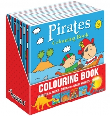 Boys Colouring Books, 4 Asstd 21x21cm in CDU Boys Colouring Books, 4 Asstd 21x21cm in CDU