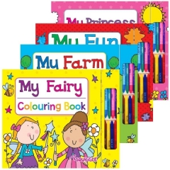 My Colouring Books with Crayons