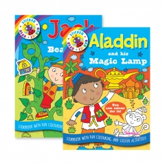Aladdin & Jack & The Beanstalk Activity Books, 2 Asst Aladdin & Jack & The Beanstalk Activity Books, 2 Asst