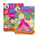 Cinderella & Snow White Activity Books, 2 Asst Cinderella & Snow White Activity Books, 2 Asst