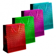 Holographic Bag Extra Large - Red, Green, Blue & Pink